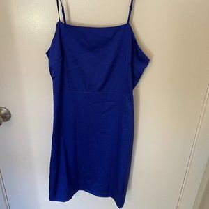 Aqua Blue Satin Mini Cocktail Dress | Size Small | NWT